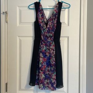 Black and floral dress